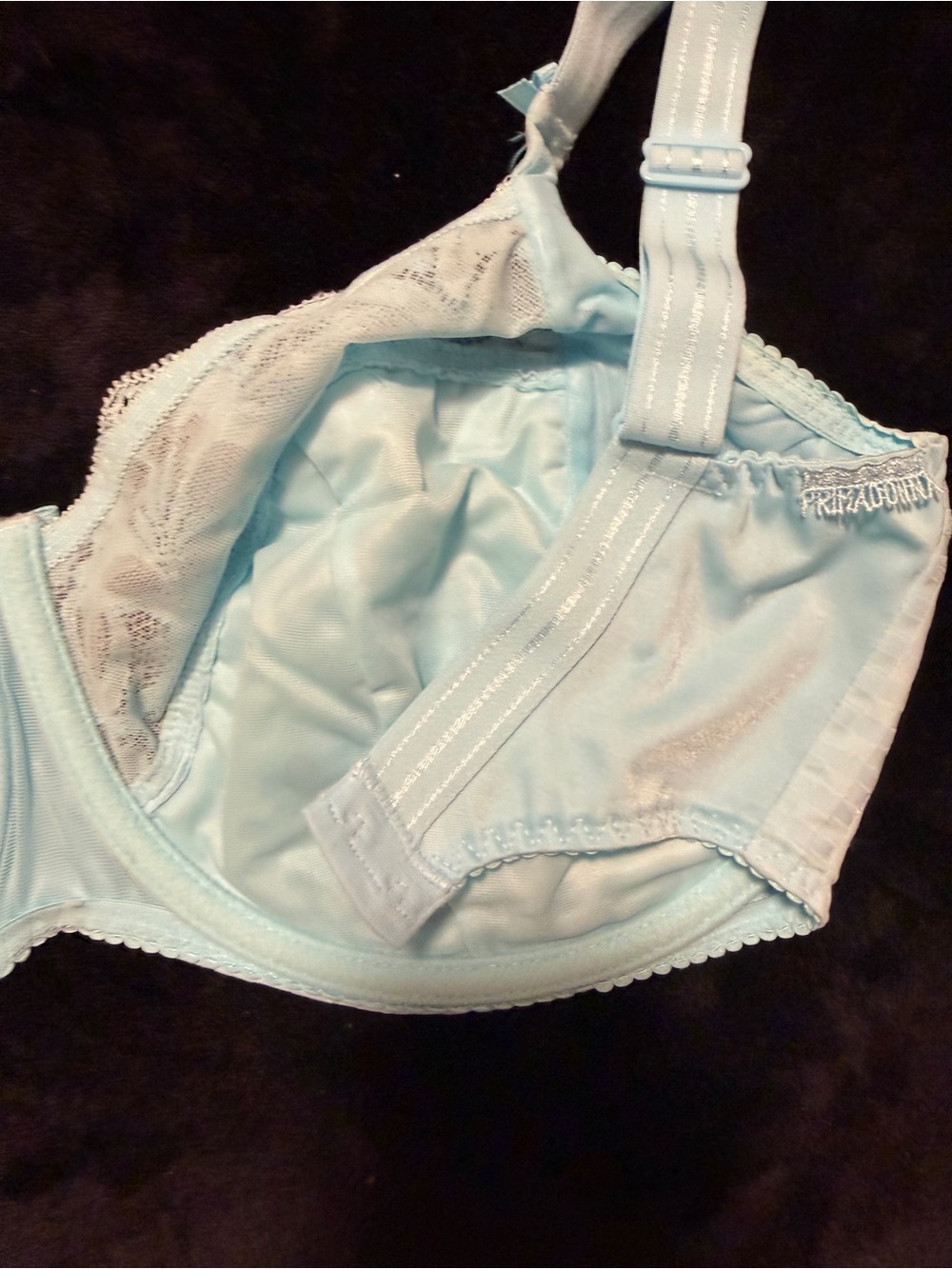 Prima Donna Light Blue Lace Full-Coverage Bra - Picture 3 of 5